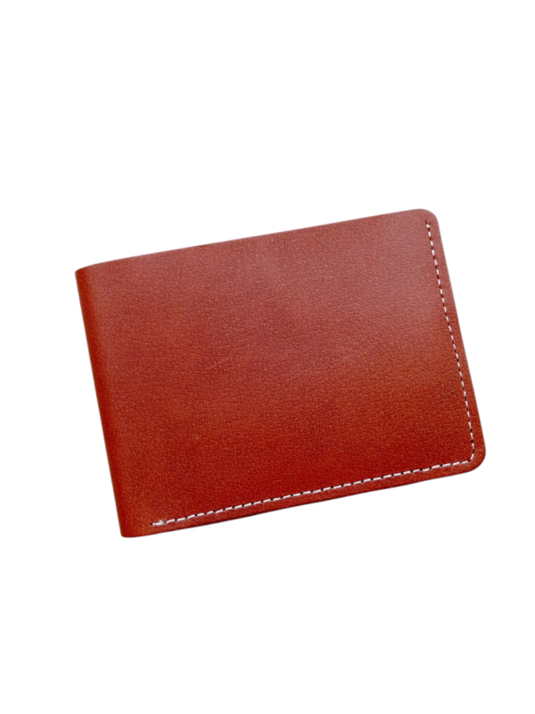 Bi-Fold Crazy Horse Leather Wallet Single Cash Pocket