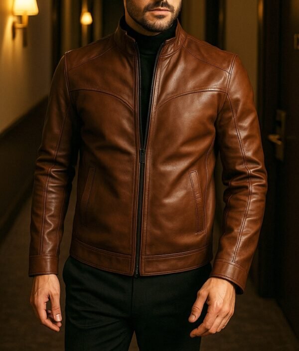 Pure Leather Jacket For Mens (JM50)