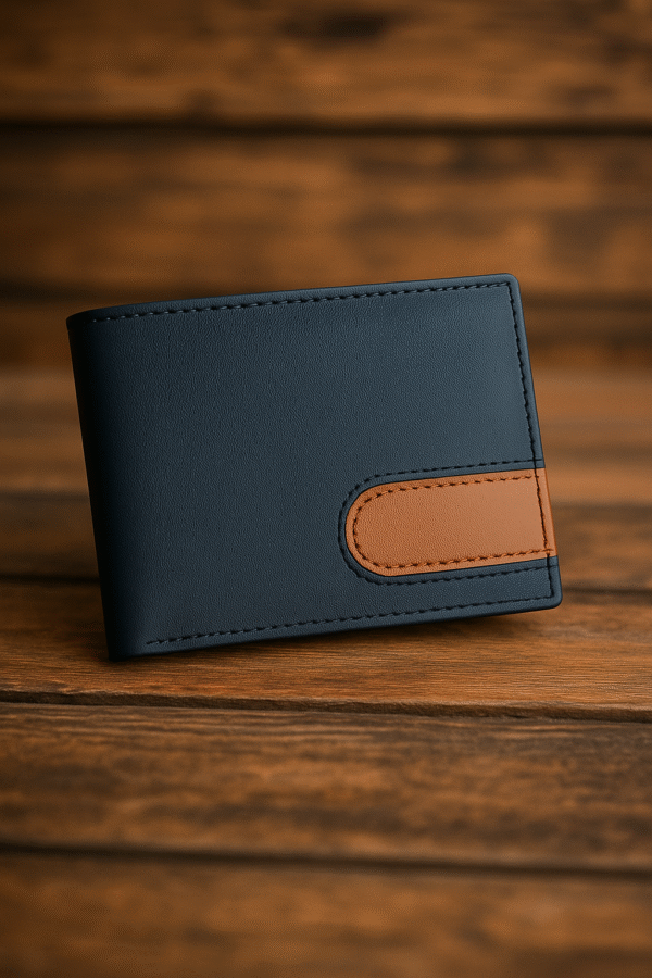 Bi-Fold Elegant Cow Leather Wallet