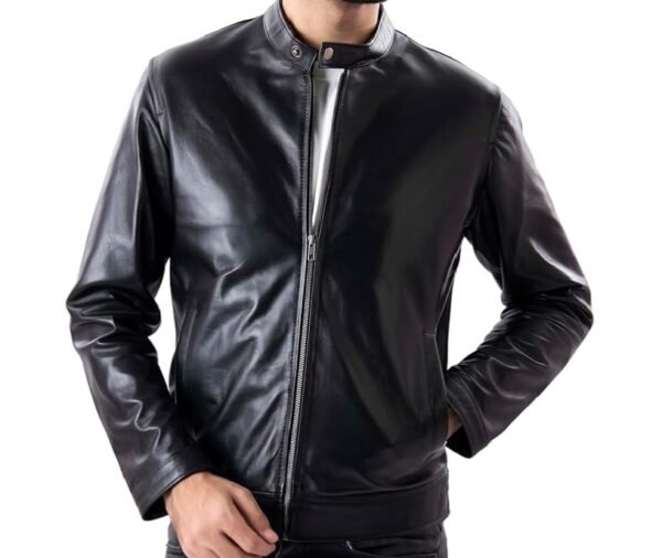 Pure Leather Jacket JM201 Black