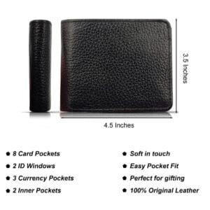 Executive 3-Pocket Premium Leather Wallet