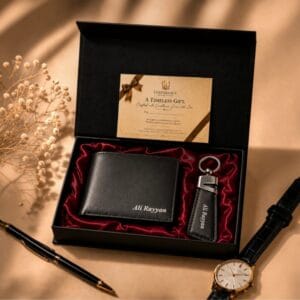2 Piece Premium Leather Gift Set for Men