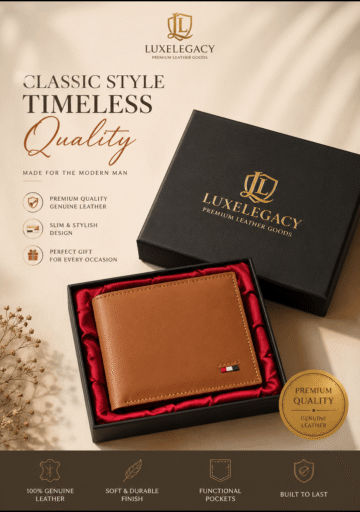 Heritage Classic Leather Wallet With Free Delivery