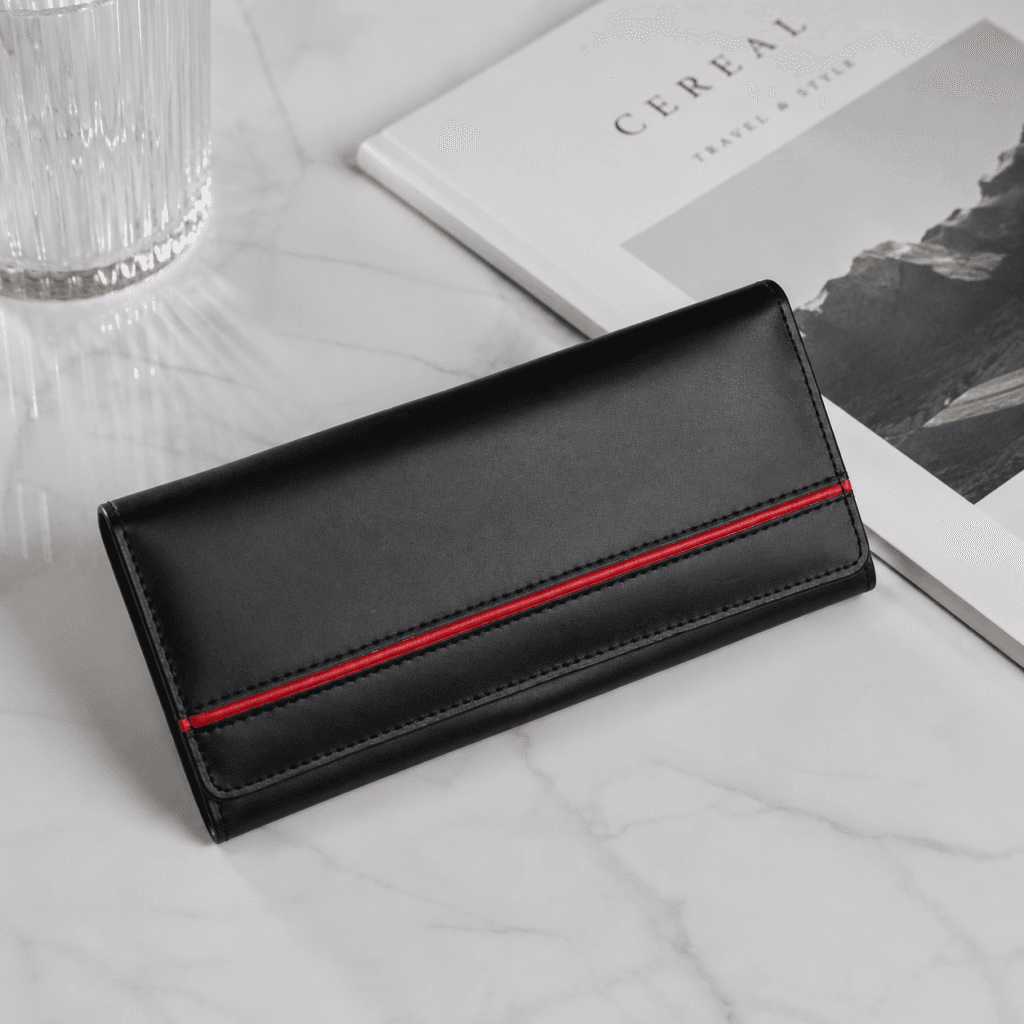 Leather wallet ladies wallet woman clutch Leather clutch