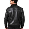 Men's Black Genuine Sheep leather Bomber Jacket Pakistan