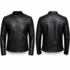 Diamond Classic Men's Black Biker Jacket