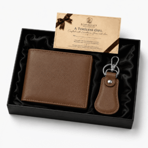 Personalized Leather Wallet Gift Set With Free Delivery